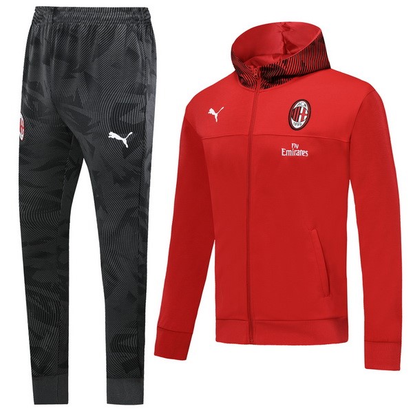 Chandal AC Milan 2019 2020 Gris Rojo